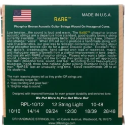 DR Strings Rare Acoustic RPL-10/12