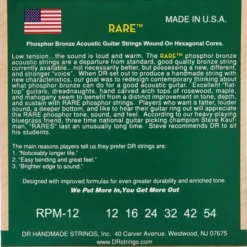 DR Strings Rare Acoustic RPM-12 3-Pack