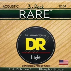 DR Strings Rare Acoustic RPM-12 3-Pack
