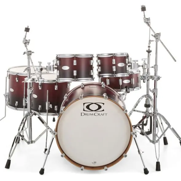 DrumCraft Series 6 2up 2down Red Fade