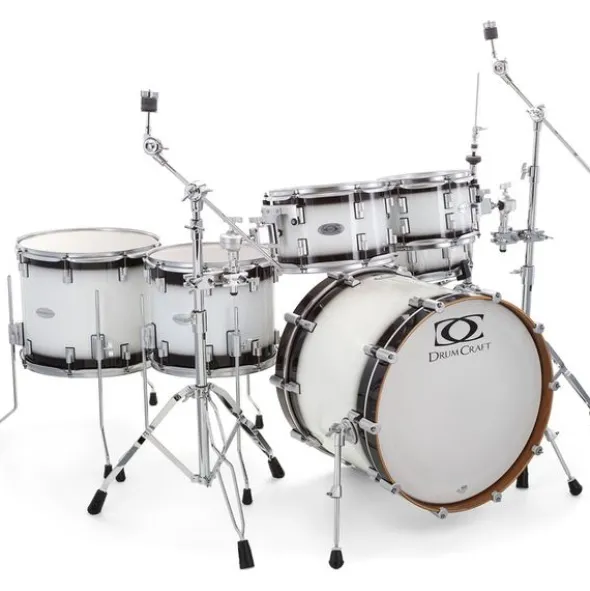 DrumCraft Series 6 2up 2down White Burst