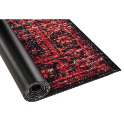 Drum N Base Vintage Drum Rug Black-Red