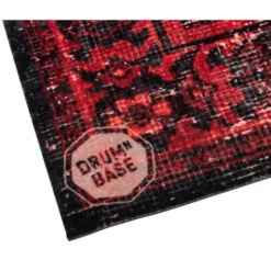 Drum N Base Vintage Drum Rug Black-Red