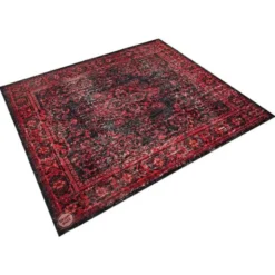 Drum N Base Vintage Drum Rug Black-Red