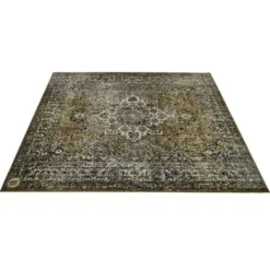 Drum N Base Vintage Drum Rug Green
