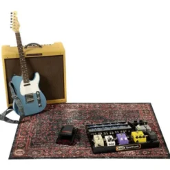 Drum N Base Vintage Stage Mat Black-Red