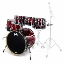 DW PDP CM7 Red to Black