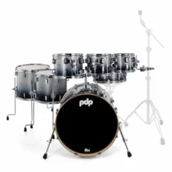 DW PDP CM7 Silver to Black