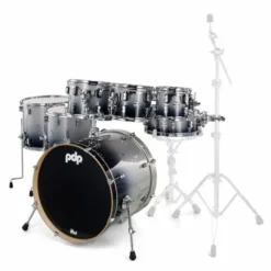 DW PDP CM7 Silver to Black
