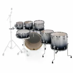 DW PDP CM7 Silver to Black