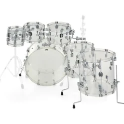 DW PDP Concept Clear Acrylic 6pc