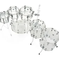 DW PDP Concept Clear Acrylic 6pc