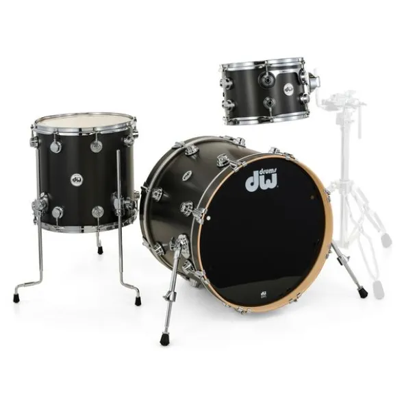 DW 20" Satin Oil Ebony 3pcs Set