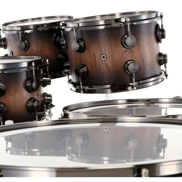 DW Walnut Satin Ebony Burst 6pcs