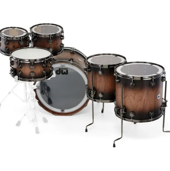 DW Walnut Satin Ebony Burst 6pcs