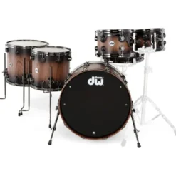 DW Walnut Satin Ebony Burst 6pcs