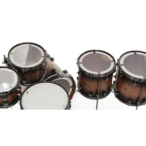 DW Walnut Satin Ebony Burst 6pcs