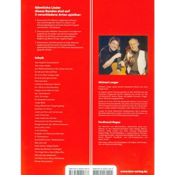 Edition Dux Play Guitar Christmas Schildi