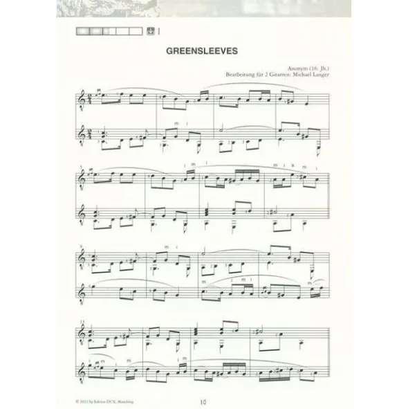 Edition Dux Saitenwege für zwei Gitarren 2