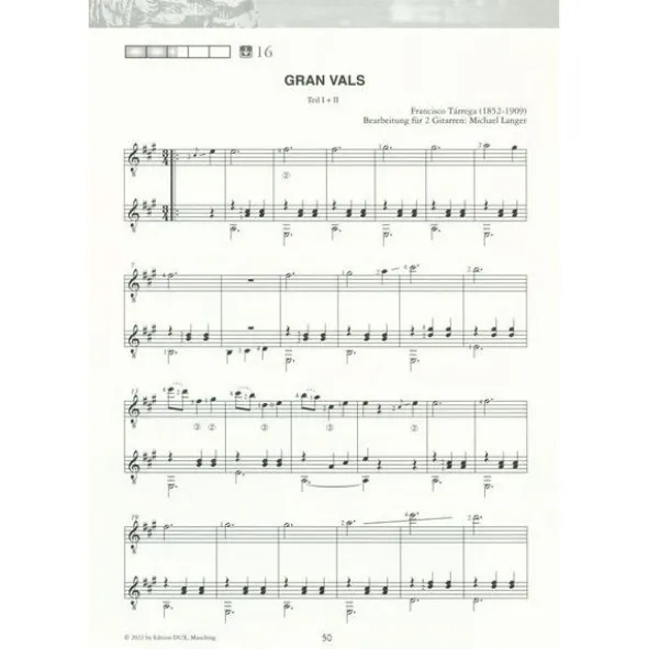 Edition Dux Saitenwege für zwei Gitarren 2