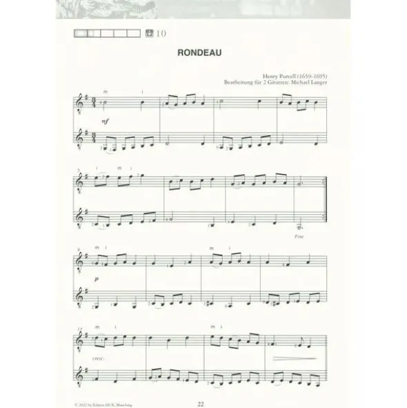 Edition Dux Saitenwege für zwei Gitarren 1