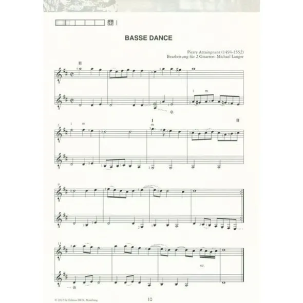 Edition Dux Saitenwege für zwei Gitarren 1