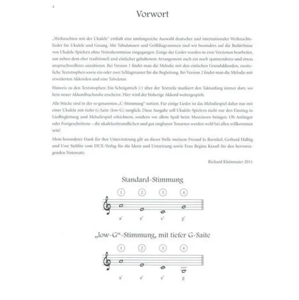 Edition Dux Weihnachten mit der Ukulele