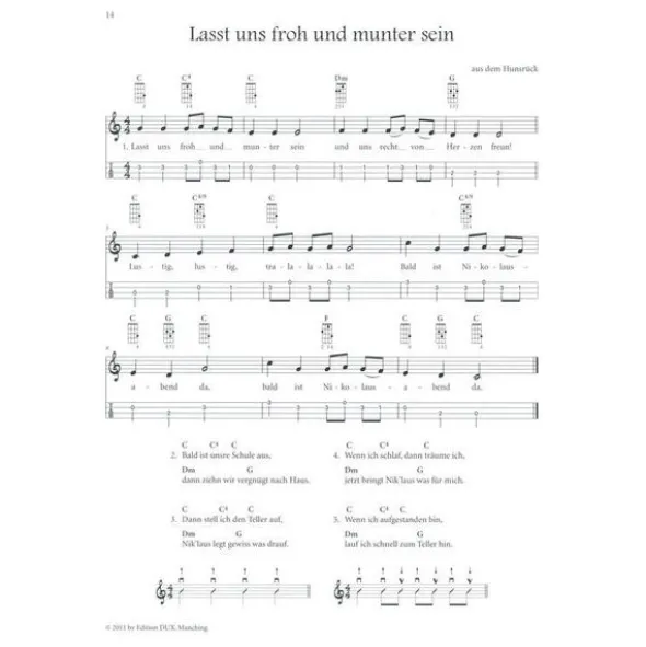 Edition Dux Weihnachten mit der Ukulele