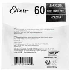 Elixir 0.60 Optiweb Electric Guitar