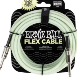 Ernie Ball Flex Cbl 20ft Glow in the Dark