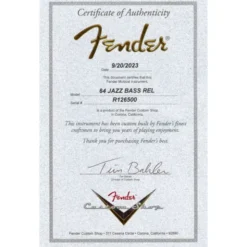 Fender 64 J-Bass REL RW FMG