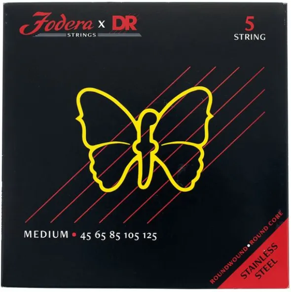 Fodera x DR 5-String Set Medium SS
