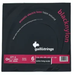 Galli Strings G77-6 Black Nylon Bass 36"
