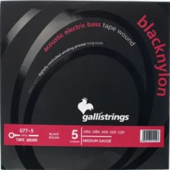 Galli Strings G77-5 Black Nylon Bass Strings