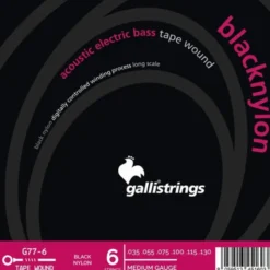 Galli Strings G77-6 Black Nylon Bass Strings