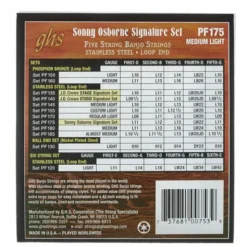 GHS PF175 5-String Banjo Set