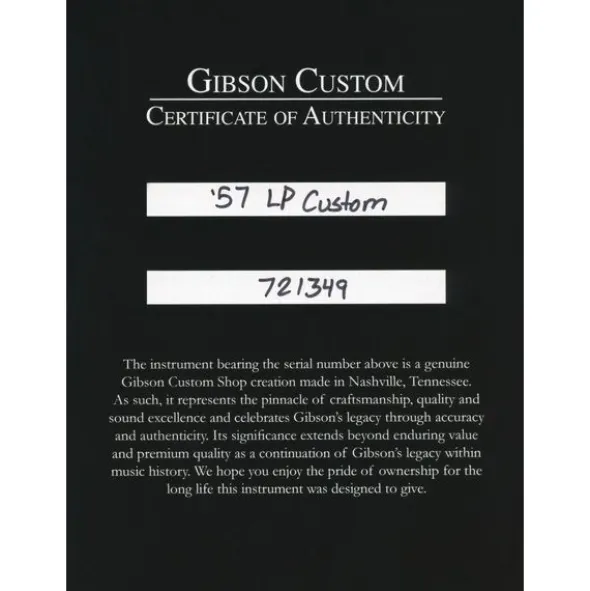 Gibson LP 57 Black Beauty 3PU VOS