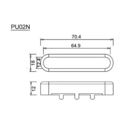 Göldo Open Cover Single Coil Chrome