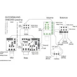 Glockenklang 3-Band Electr. -stacked 4 Poti