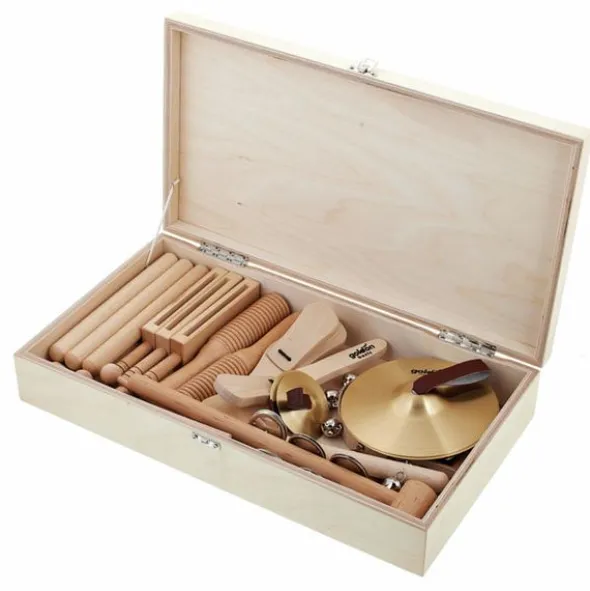 Goldon Percussion Set 4 in Wood Box