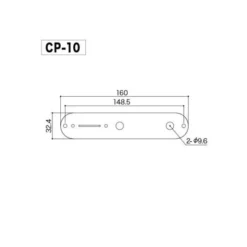 Gotoh CP-10 Control Plate Black