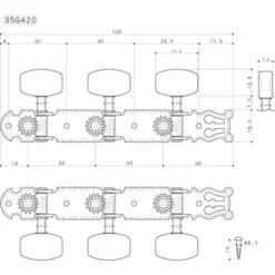 Gotoh 35G450 Classic Tuners G