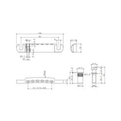 Gotoh GE101Z-T Stop Tailpiece N