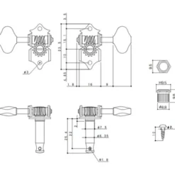 Gotoh SE770-06M 3L/3R N Tuners