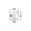 Gotoh VK1-19 Metal Knob Aged Chrome