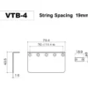 Gotoh VTB-4 Aged C Bass Bridge