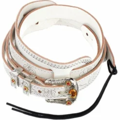 Gretsch Leather Tooled Retro Strap WH