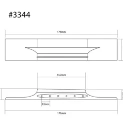 Grover B 3344 Acoustic Guitar Bridge