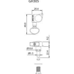 Grover GR305 C Mid-Size Rotomatic