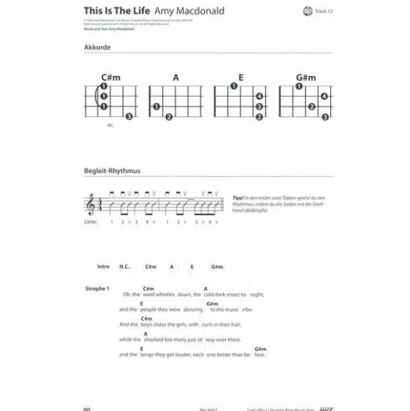 Hage Musikverlag Let's Play Ukulele Hits